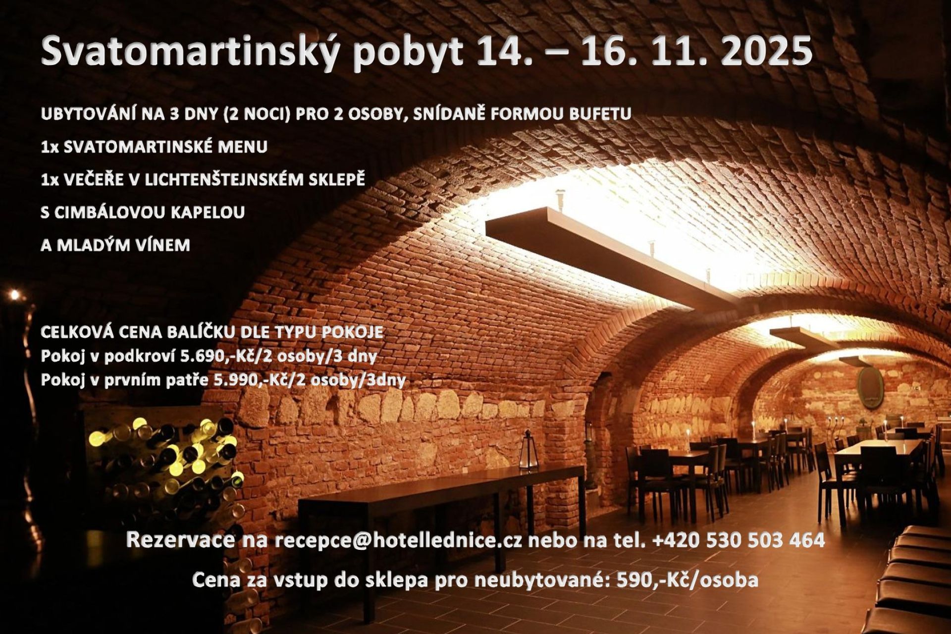 Svatomartinský pobyt s cimbálem 14. - 16. 11. 2025